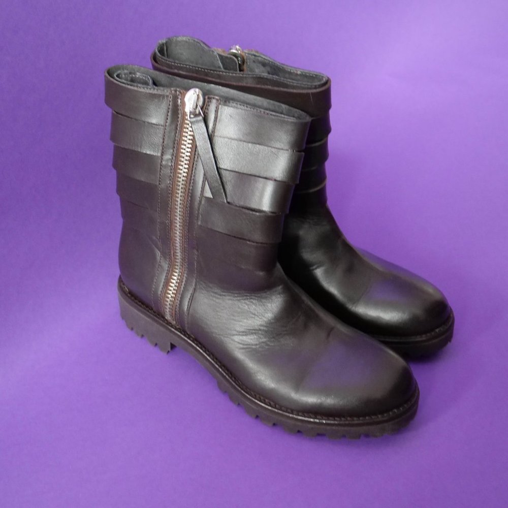 ITALIAN NEW REAL LEATHER WOMENS BOOTS